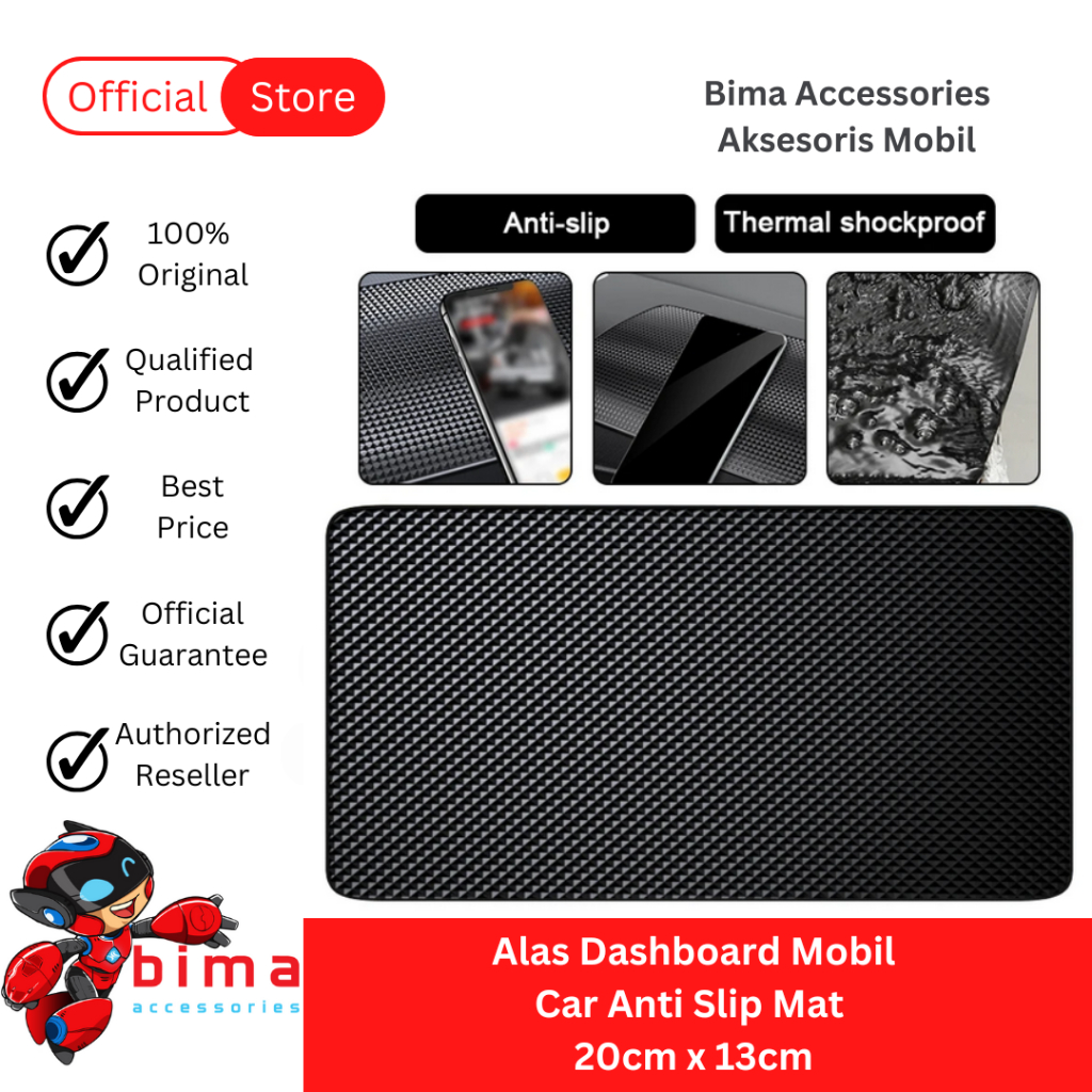 Anti Slip Dashboard Dash Mat Sticky Pad for Car Alas Dasbor Mobil 20cm x 13cm
