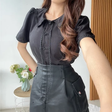 Rx Fashion Mega Blouse Atasan Wanita Tali Pita Renda Pn