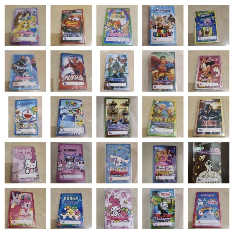 Undangan Ulang Tahun (1bgks isi 10pcs)/ Kartu Undangan Ultah
