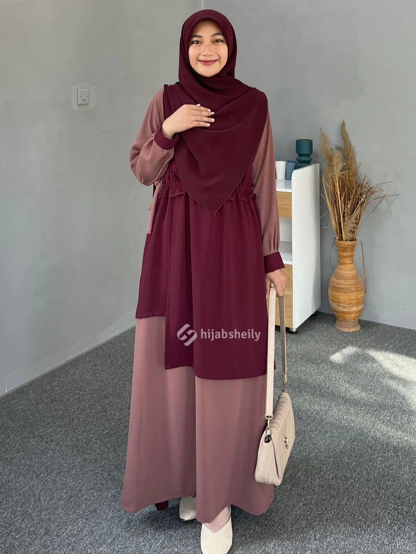 Detail Serut & Lengan Gamis Driya