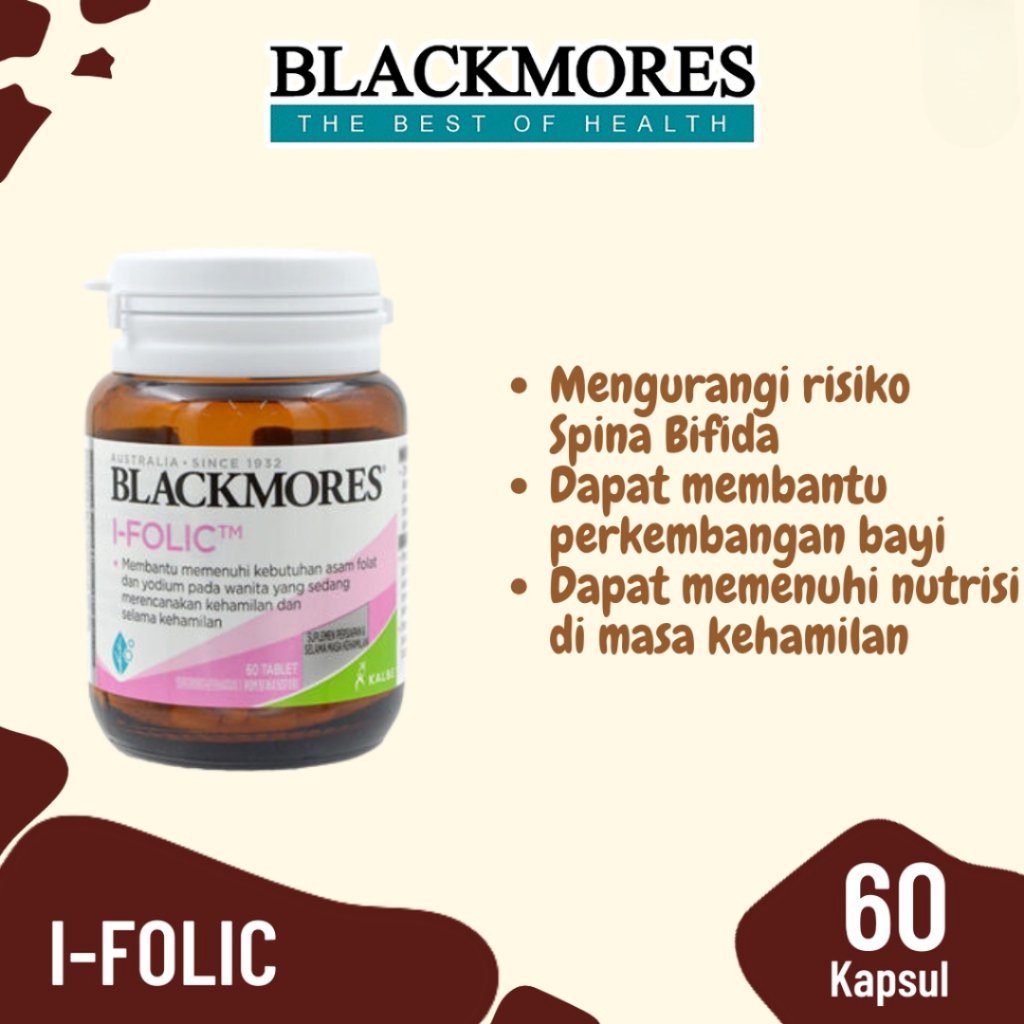 Jual Blackmores I Folic Isi 60 Tablet - Suplemen Yodium & Asam Folat ...