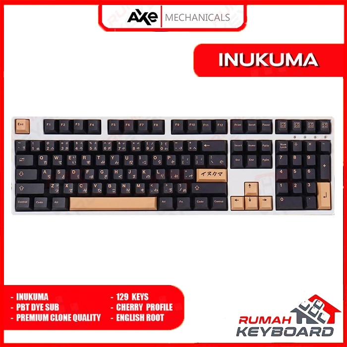Jual AXE MECHANICALS - Cherry - Inukuma - Pbt - Dye Sub - Keycap ...