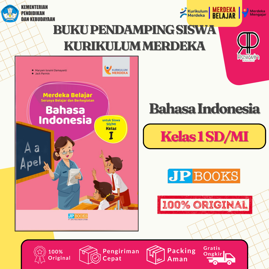 Jual Buku Bahasa Indonesia SD Kelas 1 Kurikulum Merdeka - Merdeka ...