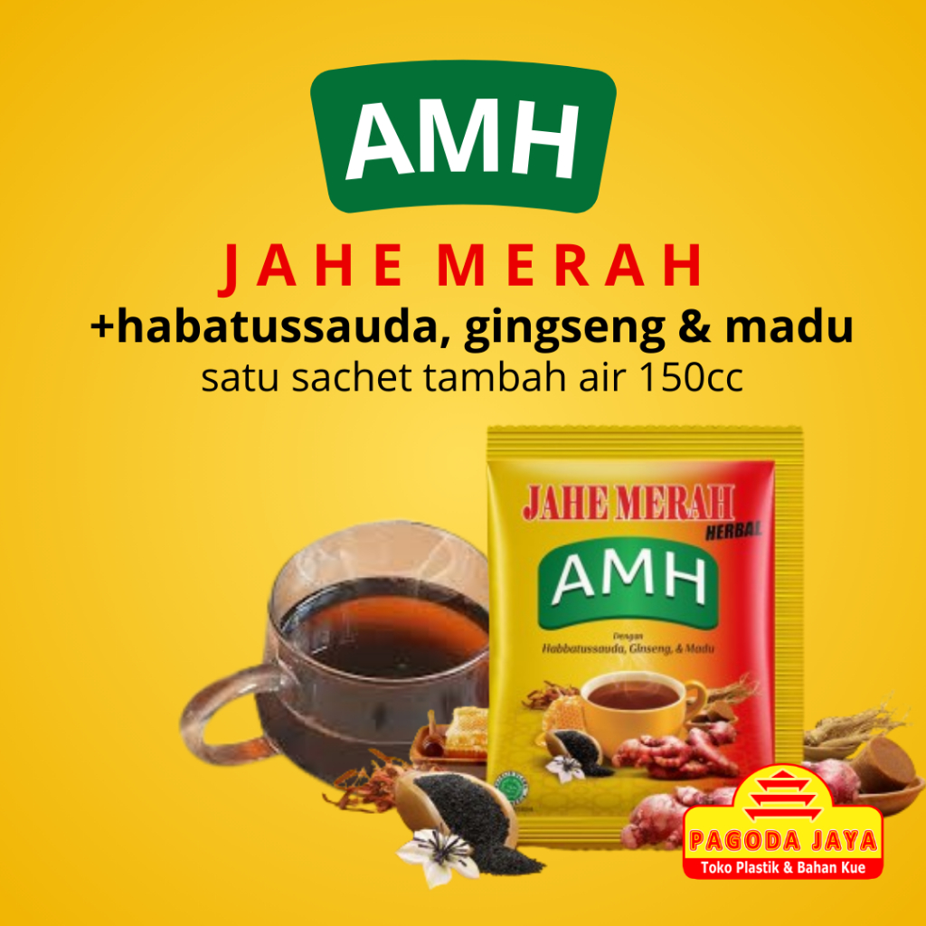 Jual AMH JAHE MERAH SACHET | Shopee Indonesia
