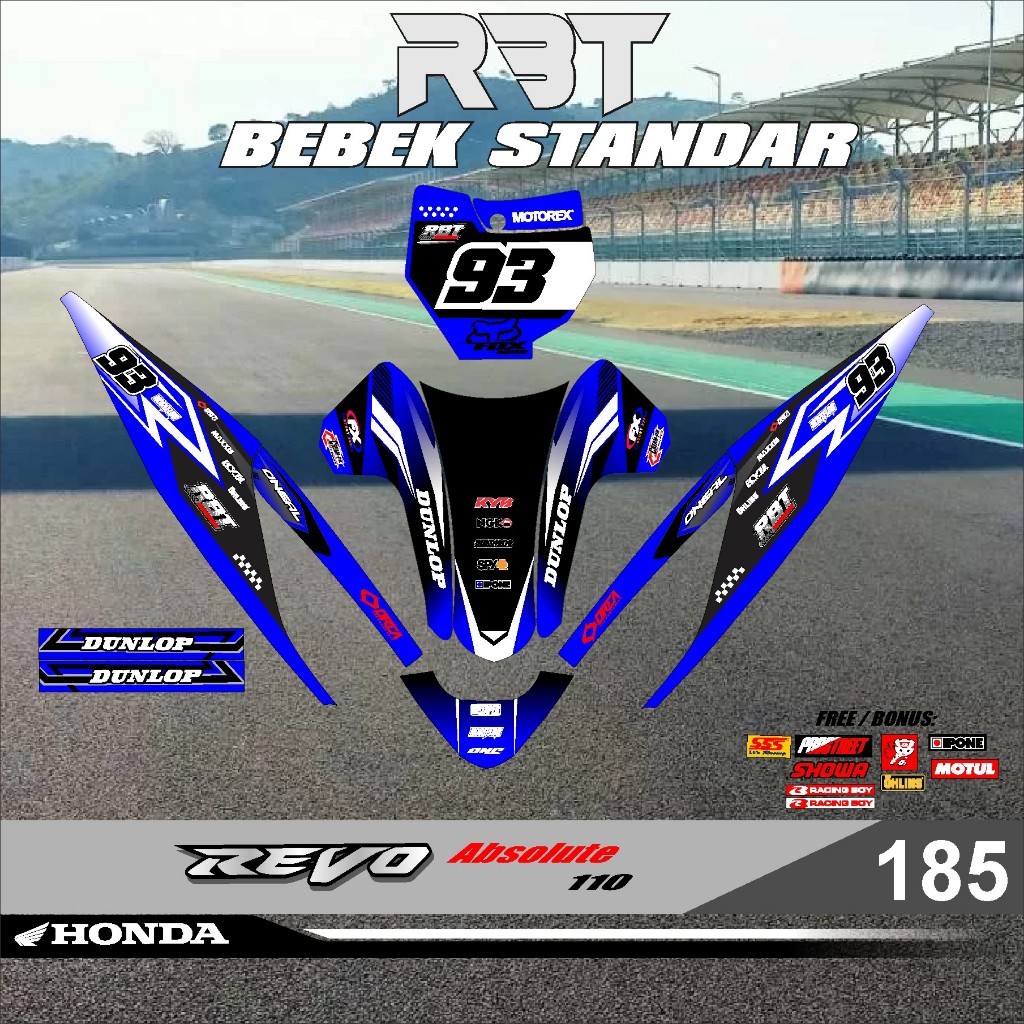 Jual (COD) STICKER RBT REVO ABSOLUTE DECAL FULL BODY Rbt VEGA Bebek ...