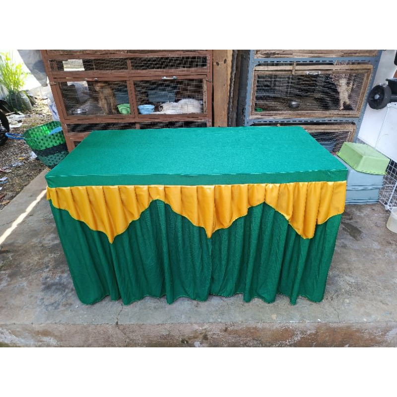 Jual Taplak Meja Guru 3 Sisi Susun Lancip A / Cover Meja Guru | Shopee ...