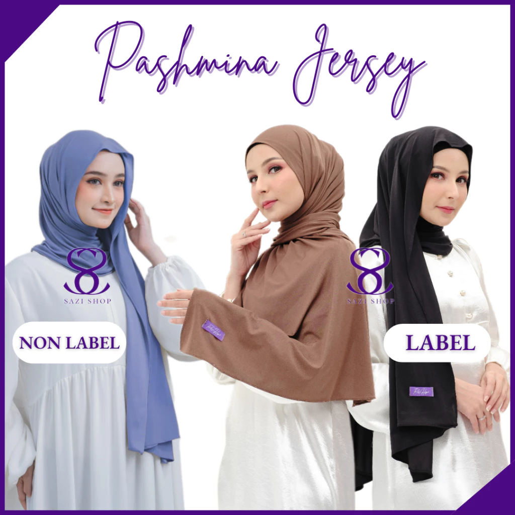 Pashmina Jersey Premium Anti Gerah Elastis