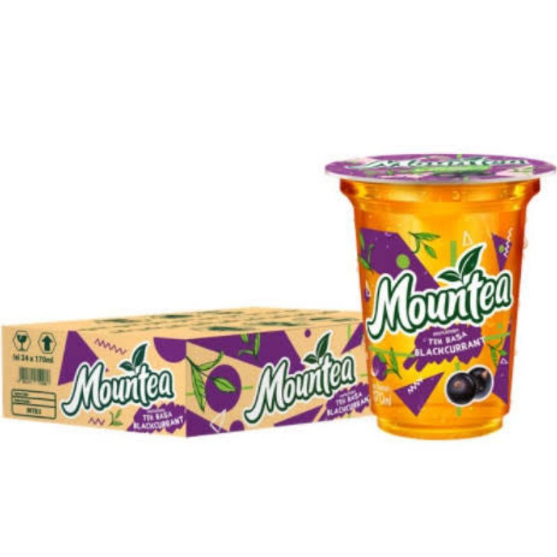 Jual MOUNTEA BLACKCURRANT 150ML 1 DUS ISI 24 CUP | Shopee Indonesia