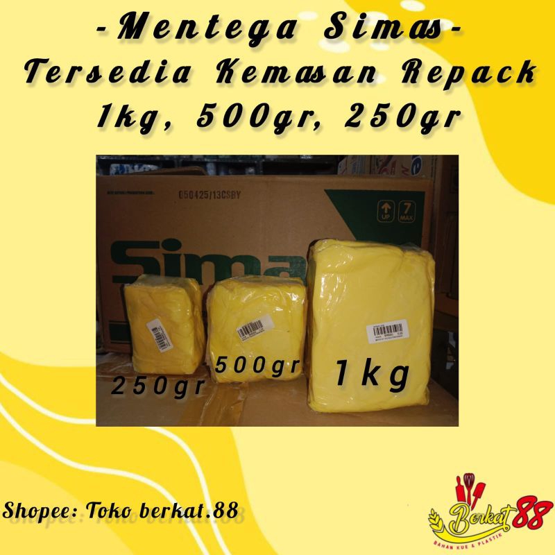 Jual SIMAS MENTEGA MARGARINE REPACK 1 KG, 500 GR, 250 GR | Shopee Indonesia