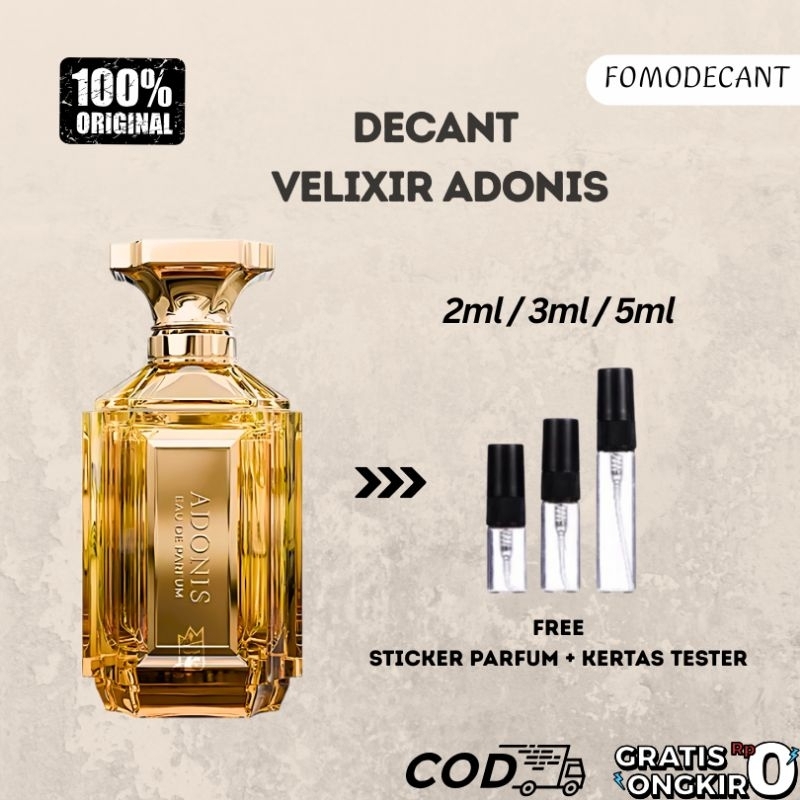 Jual Decant Parfum VELIXIR ADONIS 2ml 3ml 5ml | Shopee Indonesia