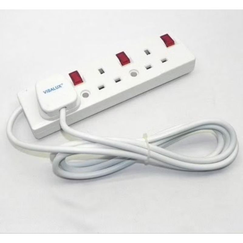 Jual PROMAN/VISALUX Socket Listrik 3/ Kepala Tiga MAX 2000W 13A KHUSUS ...