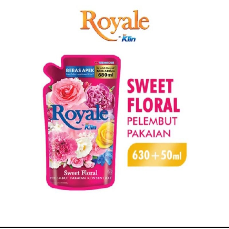 Jual ROYALE pelembut+pewangi pakaian 650mL | Shopee Indonesia