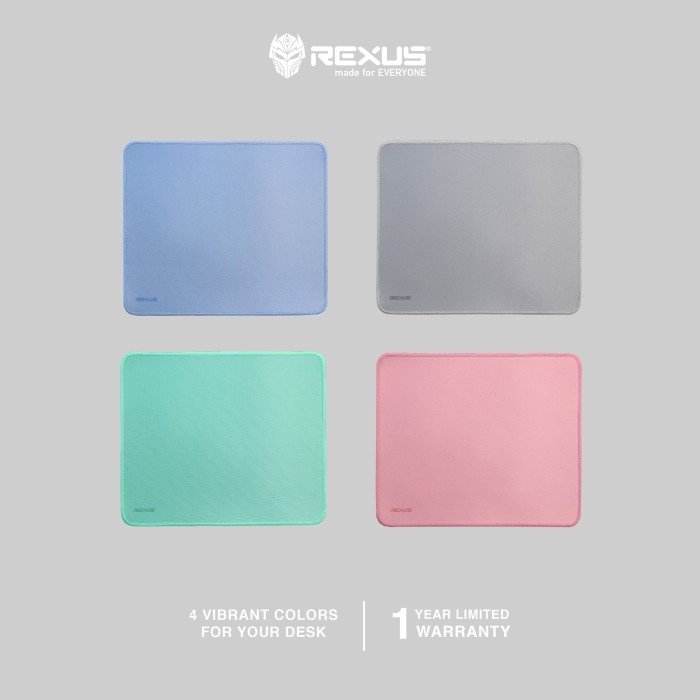 Rexus Q-Pix Bundle 01 - Mouse Office Wireless Silent Click + Mousepad Anti Slip (3)