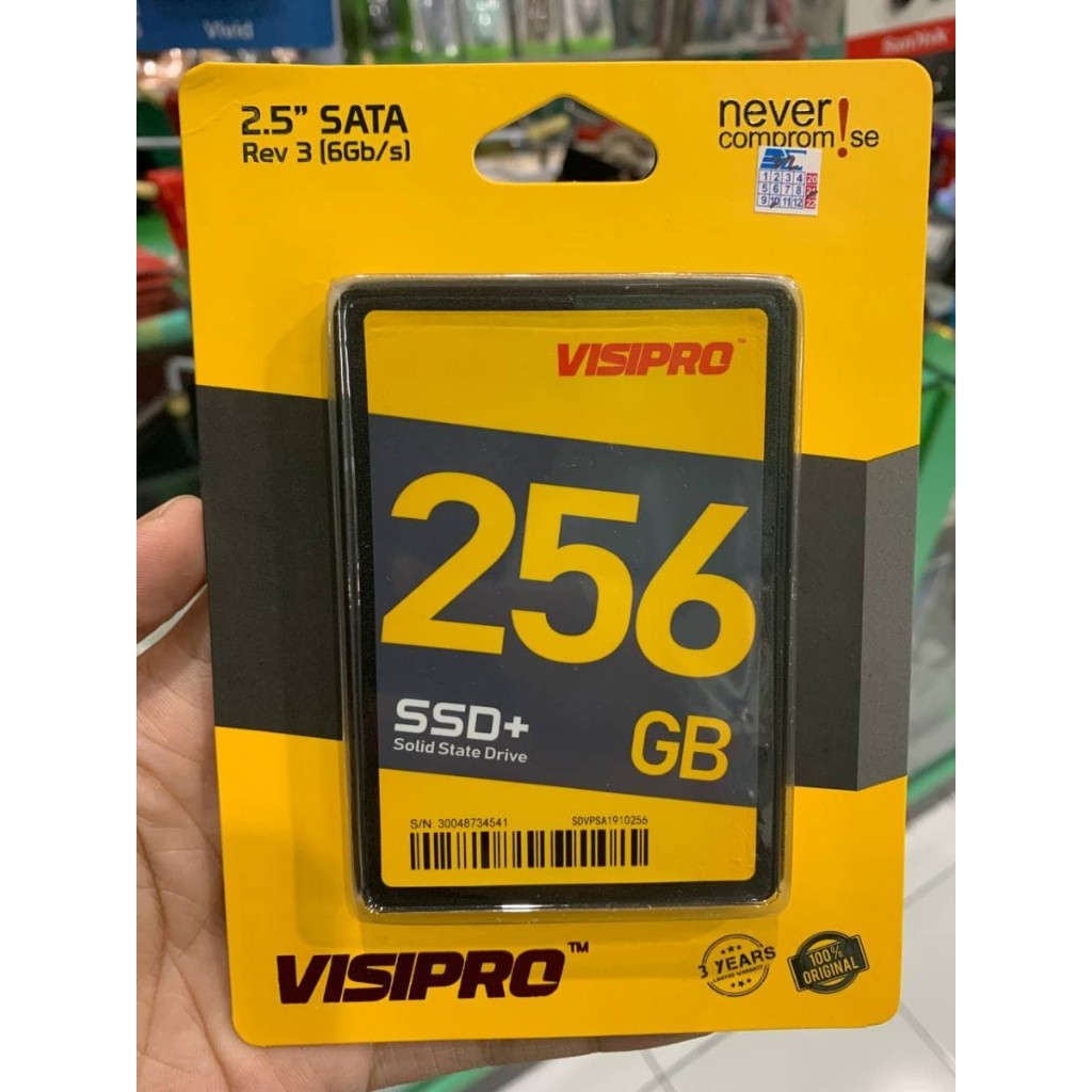 Jual Visipro SSD+ 256 GB 3D NAND 2.5