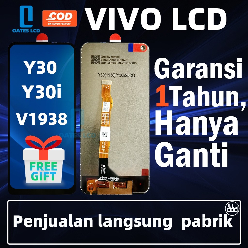LCD VIVO Y30/Y30I/2019/V1938  UNIVERSAL Fullset Touchscreen Ori OEM LCD Hp OG Crown/Oates