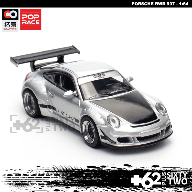 Voiture Miniature 1:64 RWB Porsche 997 Rothmans - XCarToys X Pop Race - Avec Boîte