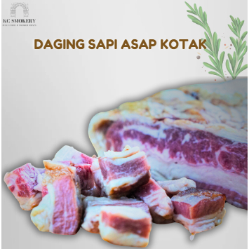 Jual Daging Sapi Asap Kotak / Smoked Beef Bacon Bits 150gr | Shopee ...