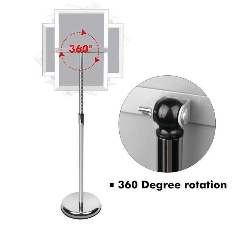 Jual A4/A3 Standing Frame Adjustable Standing Sign Frame Stainless ...