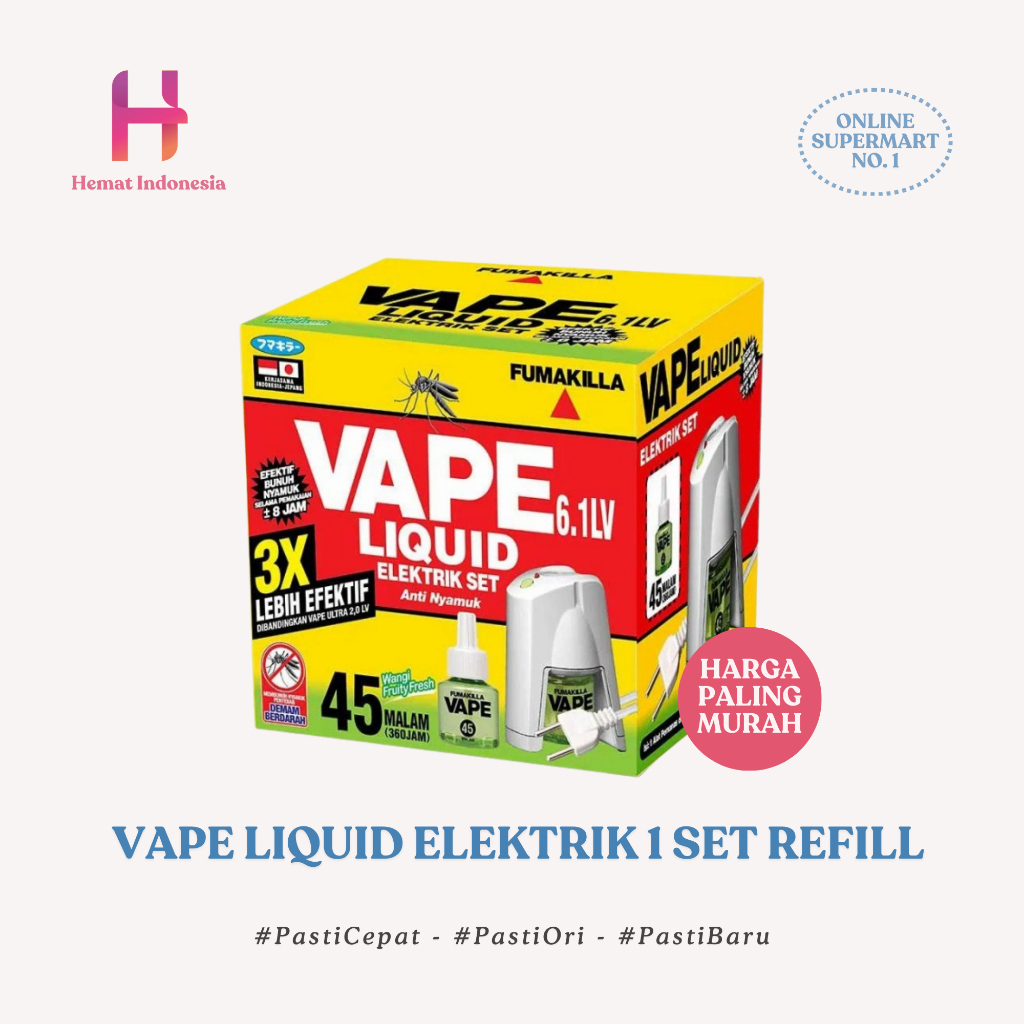 Jual FUMAKILA OBAT NYAMUK ELEKTRIK VAPE ELECTRIC 45 HARI ALAT OBAT ...