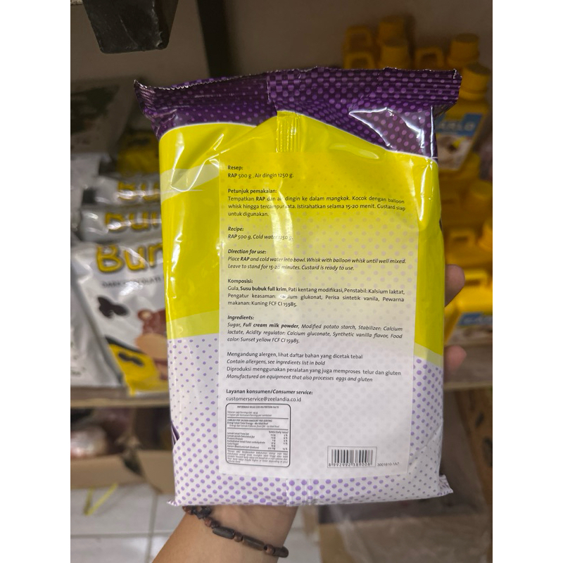 Jual Rap Custard Vanilla, Tepung Vla Instant 500gr | Shopee Indonesia