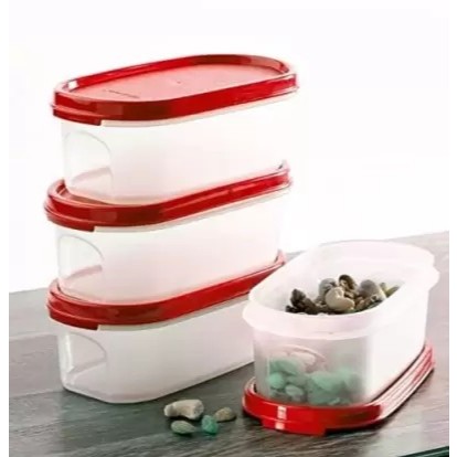 Jual TUPPERWARE FLASH SALE - MM Oval #1 - Tutup Merah (4 pcs) - HARGA ...