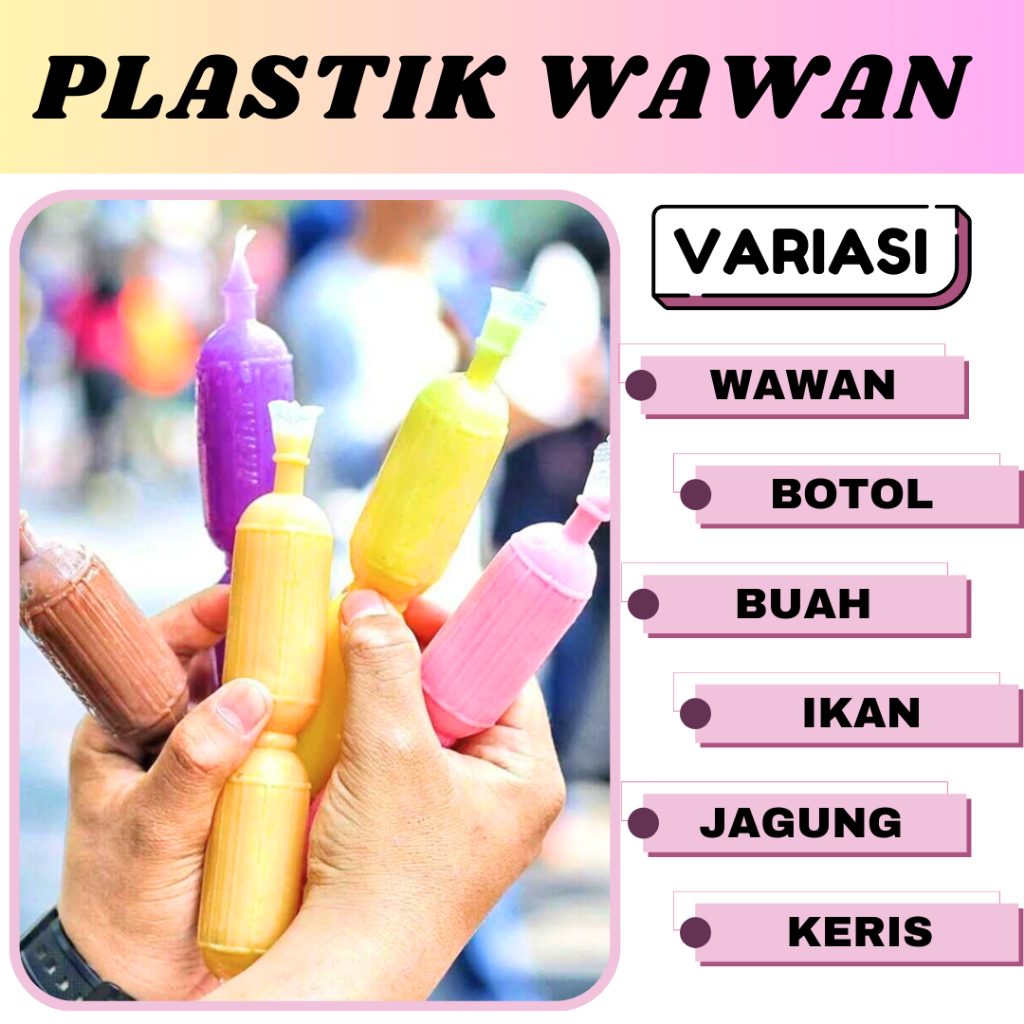 Jual Kemasan Es Wawan Unik Isi 100 pcs Plastik Es Wawan Mambo | Shopee ...