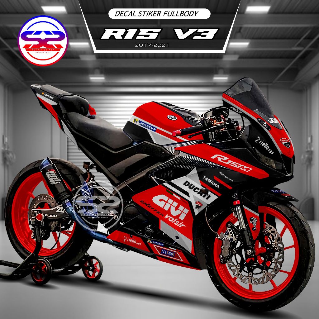 Jual Decal Fullbody Variasi Motor R15 V3 Stiker Motor R15 V3 Motif Kece ...
