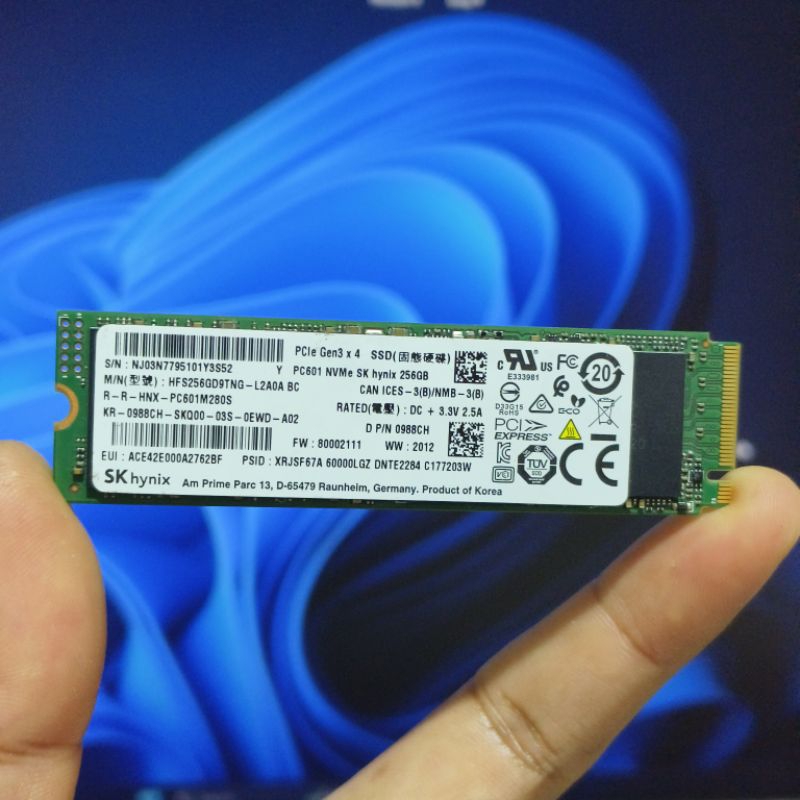 Jual SSD M.2 NVME SKhynix 256GB SENTINEL 100% V2 | Shopee Indonesia