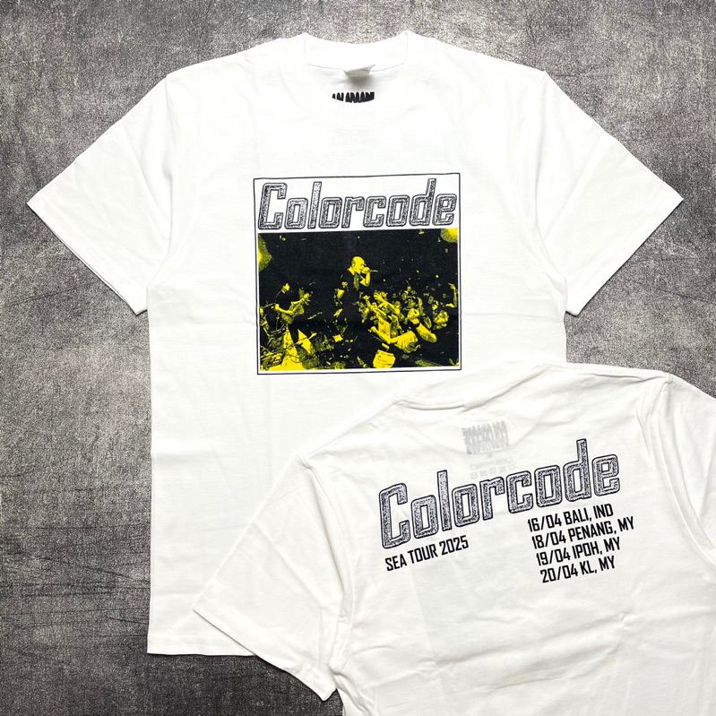Jual Tshirt COLORCODE - SEA TOUR 2025 WHITE Official Merchandise ...