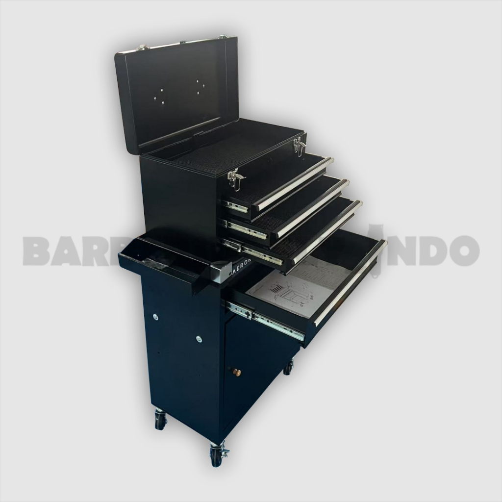 Jual TROLLEY BARBER HITAM JS - C004 TROLI SUSUN ALAT CUKUR RAMBUT ...