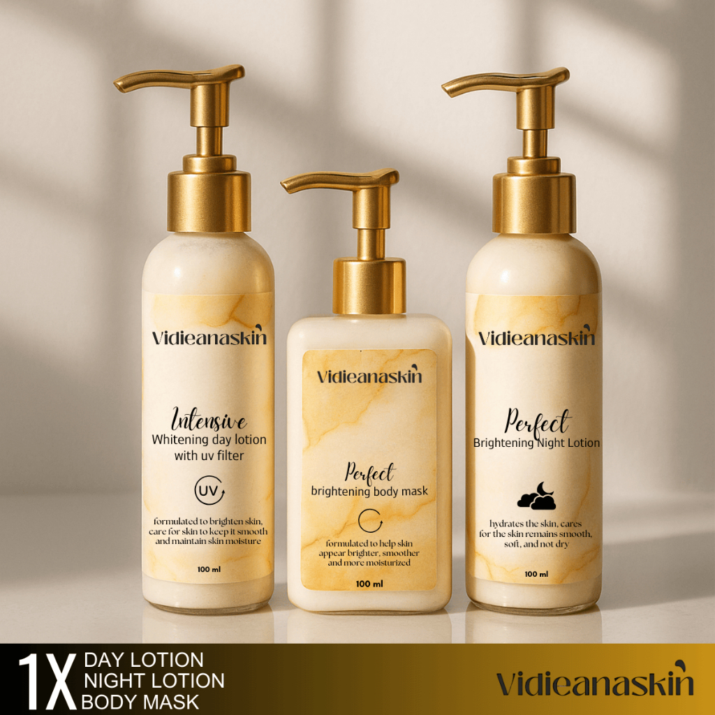 Jual VIDIEANASKIN Paket Day Lotion + Night Lotion + Body Mask – Cerah ...