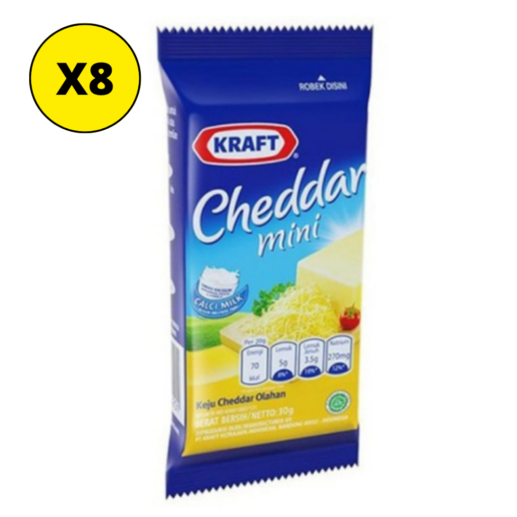 Jual Kraft Keju Mini (30 gr x 8 pcs) | Keju Renceng | Shopee Indonesia