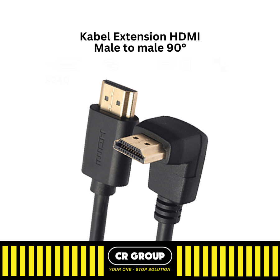 Jual [CRGROUP] Kabel HDMI Male to Male 90 derajat bentuk L 1.8 Meter ...