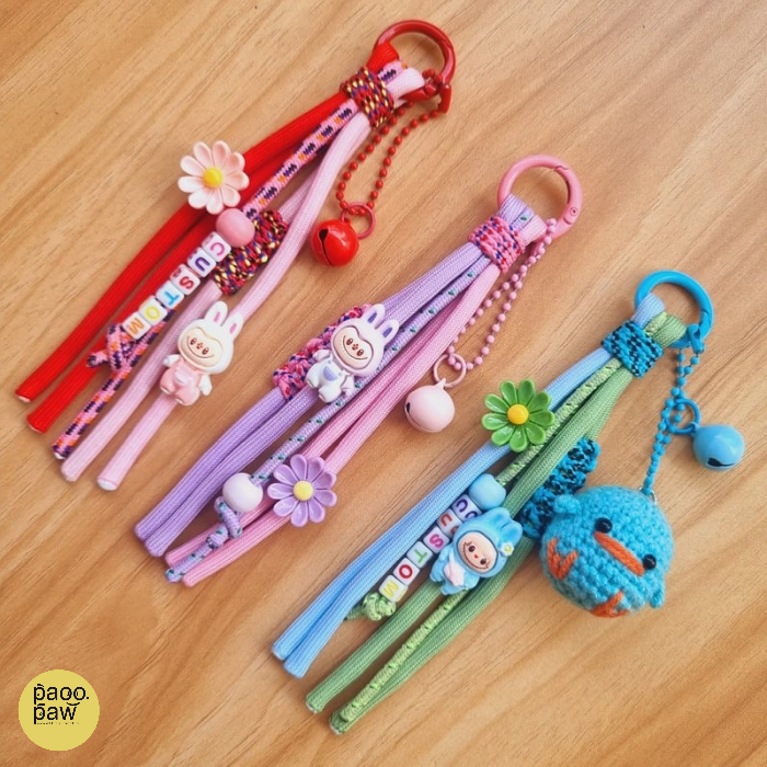 Jual Bag Charm Gantungan Kunci Labubu+Chick Chik FREE Custom Nama l ...
