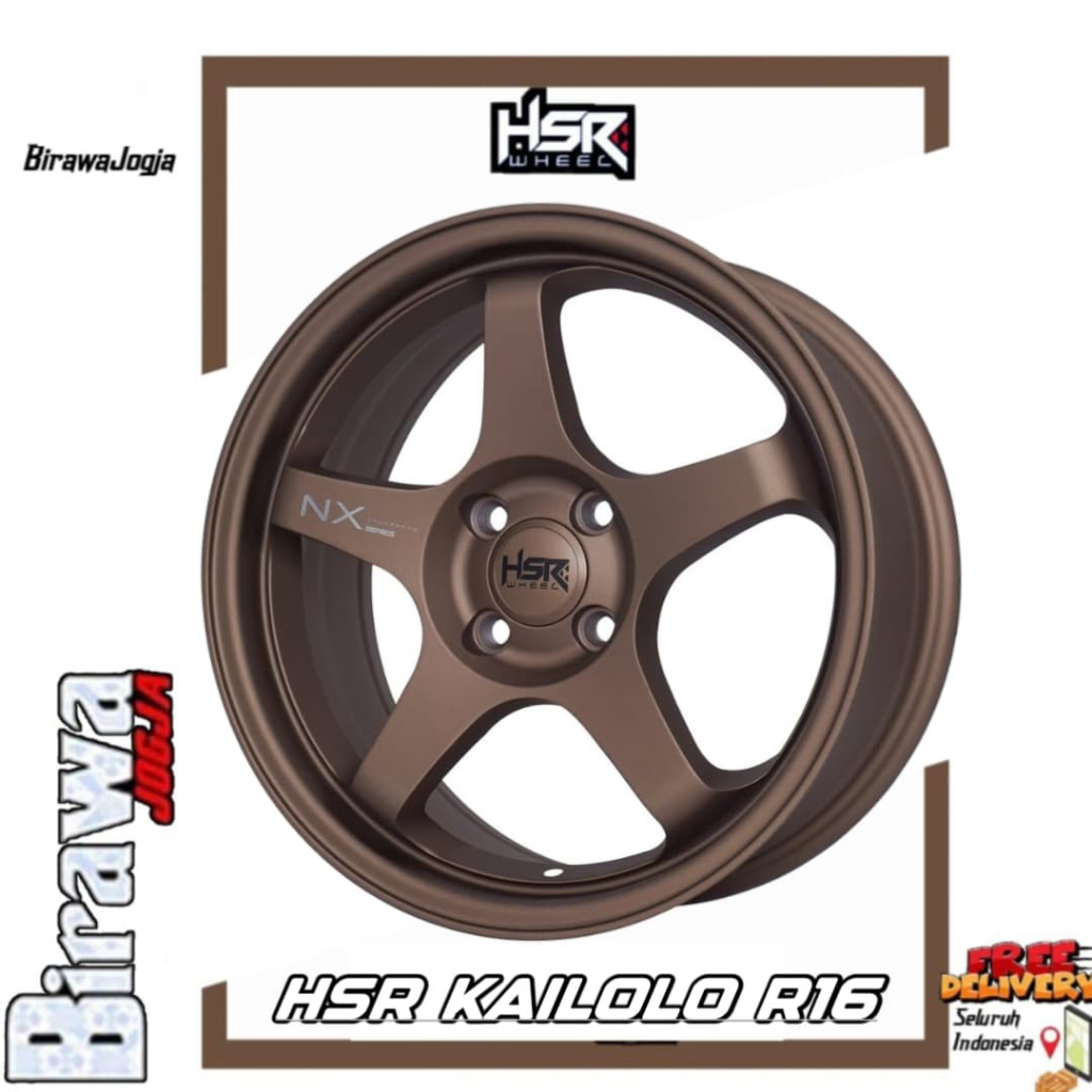 Jual Velg Racing HSR Kailolo Ring 16 Pcd 4X100 - Velg Mobil R16 Brio ...