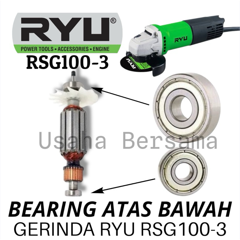 Jual Bearing Set Atas Bawah Mesin Gerinda RYU RSG 100-3 KLAHER ATAS ...