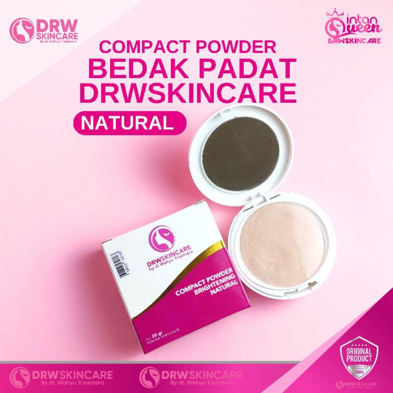Jual Drw Skincare Bedak Padat Compact Powder Brightening Natural Pink ...