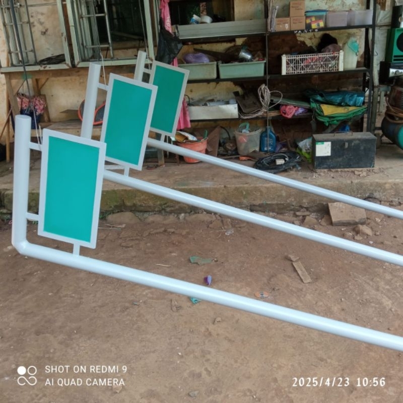 Jual tiang reklame 2.5 meter plang rt rw tiang reklame papan reklame ...