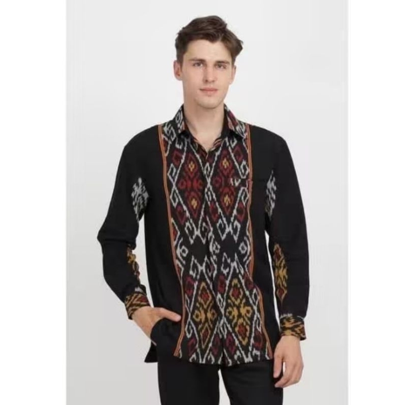 Jual KEMEJA TENUN ORIGINAL KHAS ROTE - BAJU TENUN MOTIF ROTE | Shopee ...