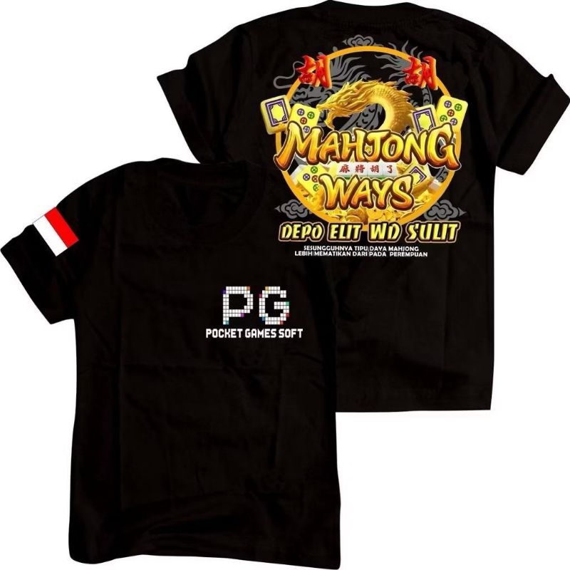 Jual Kaos Pocket Soft Game Mahjong Ways 2 Dragon PG Soft Depo Elit Wd ...