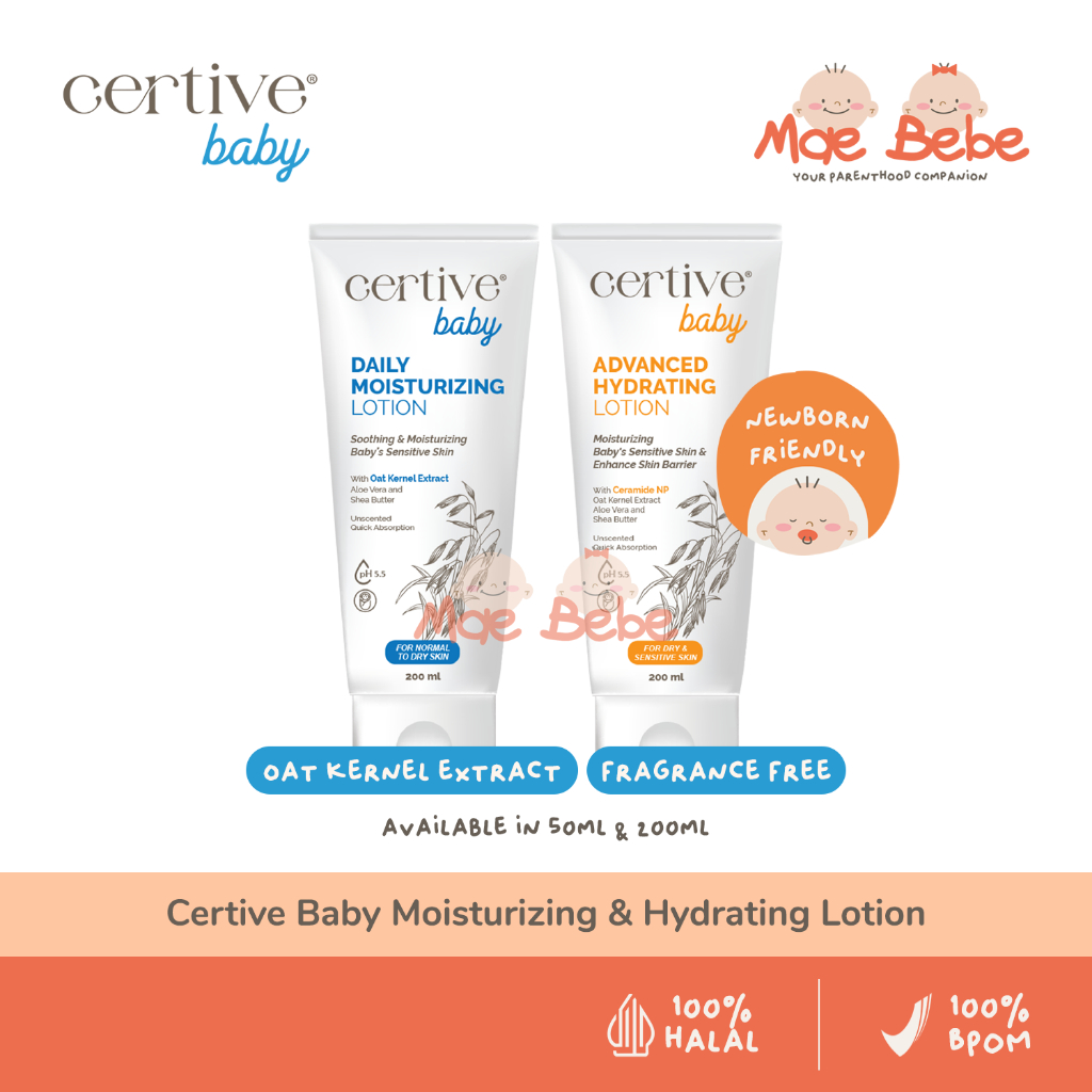 Jual Certive Baby Moisturizing Hydrating Lotion With Oat Kernel Extract ...