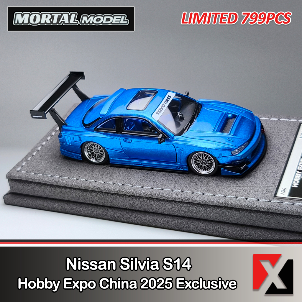 Mortal 1/64 日産 シルビア S14 メタリックブルー HEC2025 限定