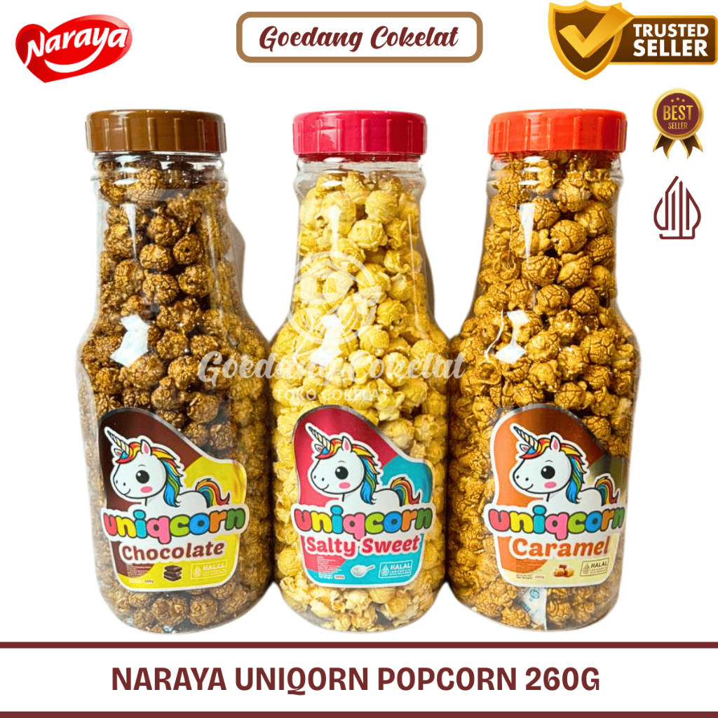 Jual Naraya Uniqcorn Popcorn Big Ball Berondong Jagung Rasa Coklat ...