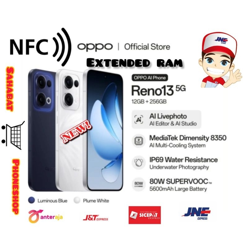 Jual OPPO RENO 13 5G RAM 12/256 GB(12GB + 12GB EXPANSION RAM) GARANSI ...
