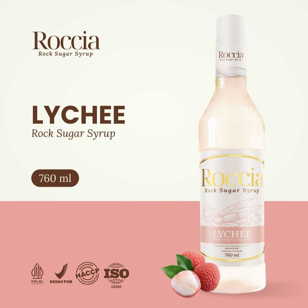Jual Roccia Rock Sugar Syrup Lychee - Syrup Gula Batu Rasa Lychee 760ml ...