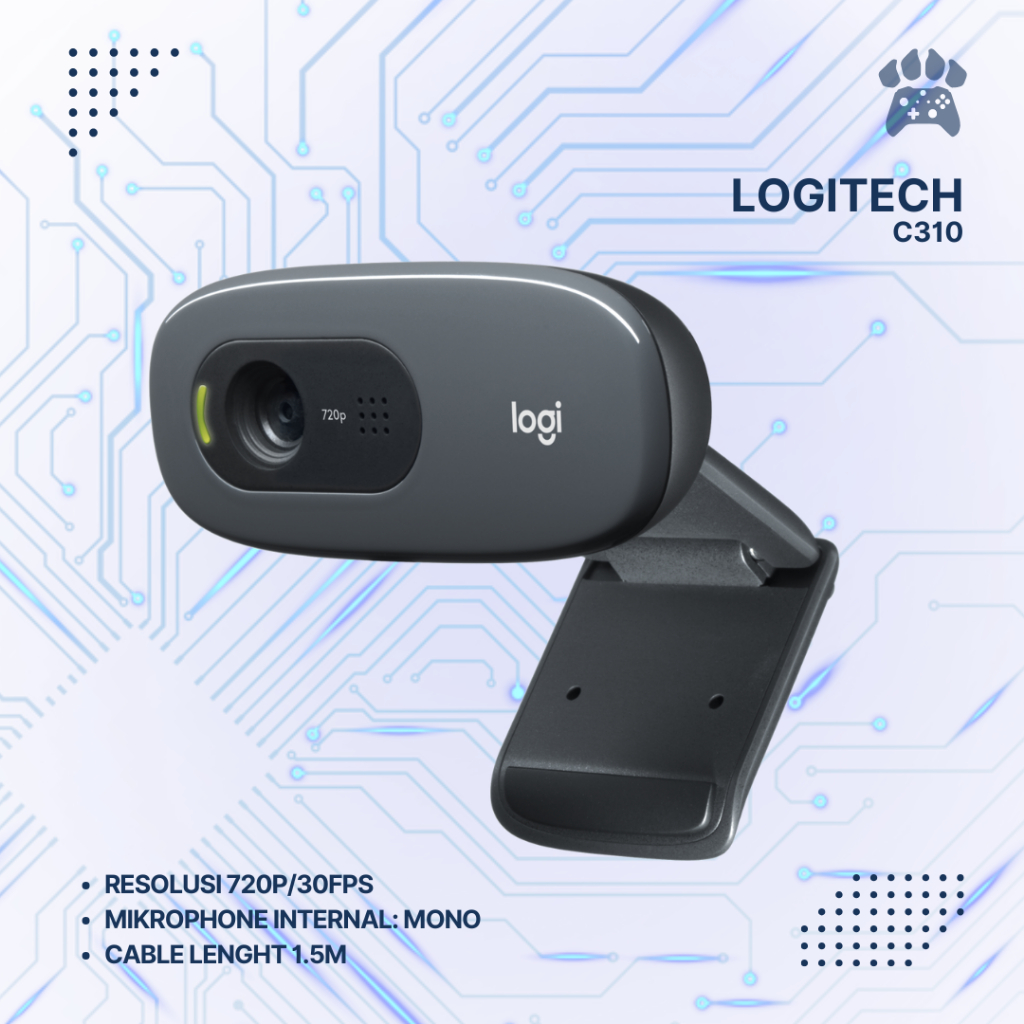 Jual Logitech C310 Webcam HD 720p Mikrofon Noise-Reducing | Shopee ...