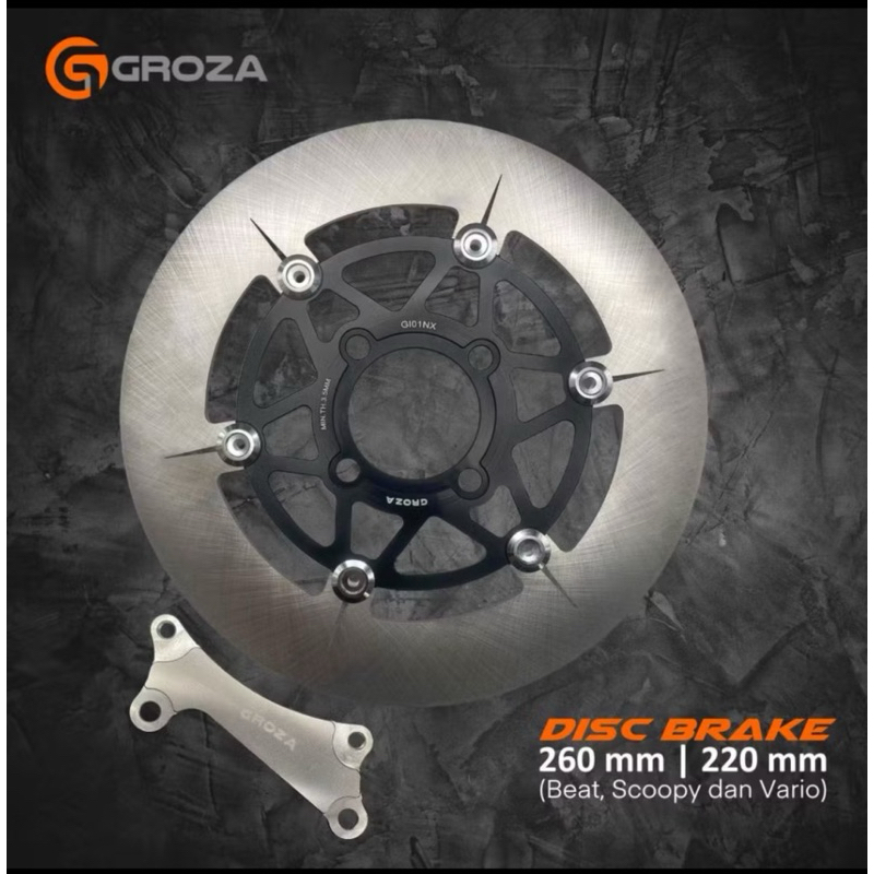 Jual [GROZA] DISC BRAKE PIRINGAN CAKRAM BLINDEYE FLOATING 260 MM | 220 ...