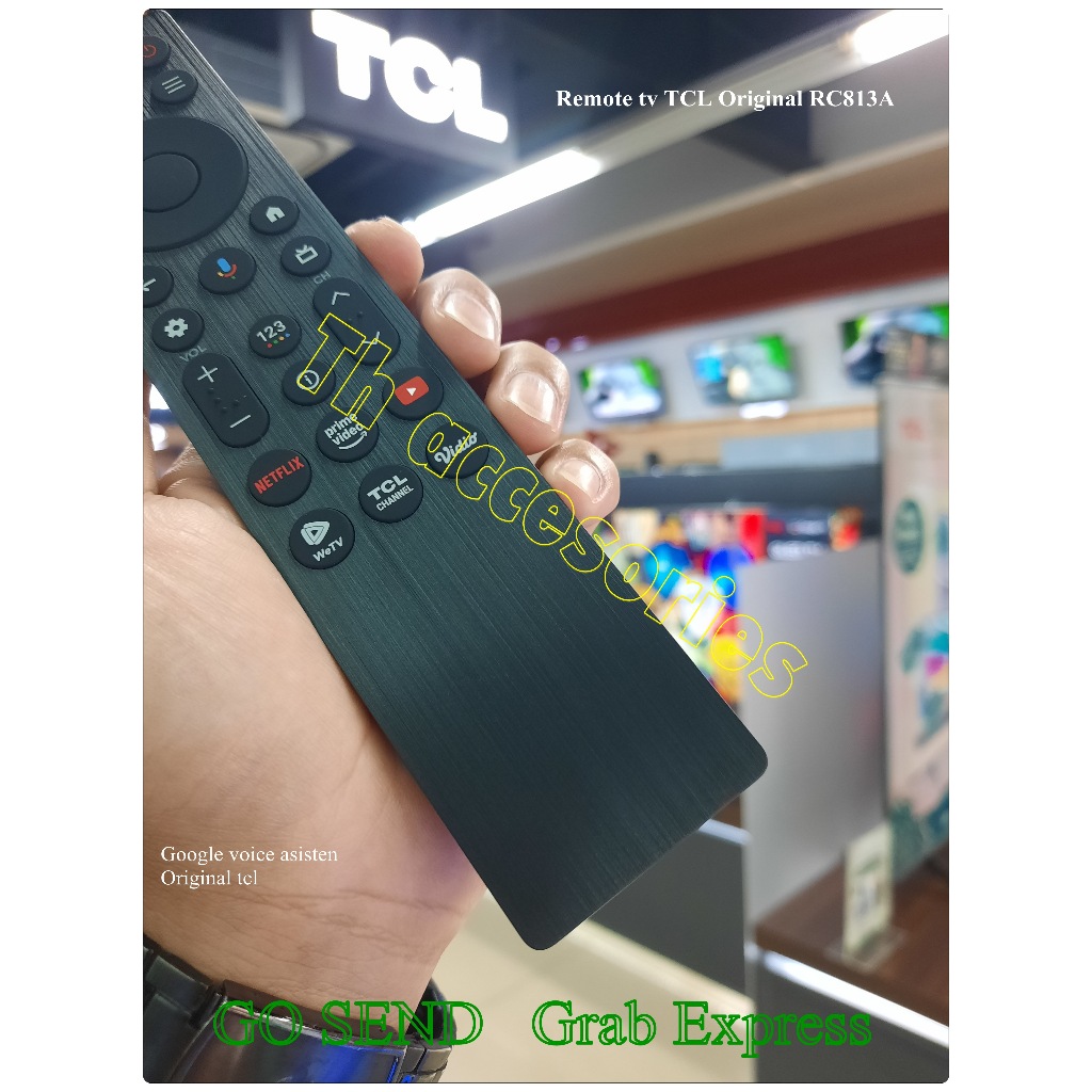 Jual Remote tv Tcl Smart tv Google tv Original RC813A | Shopee Indonesia
