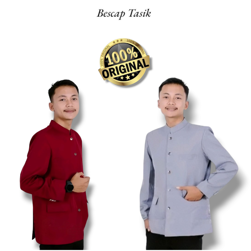 Jual Jasko Bescap Polos Motif Saku Tutup Original Jasko Pria Dewasa ...
