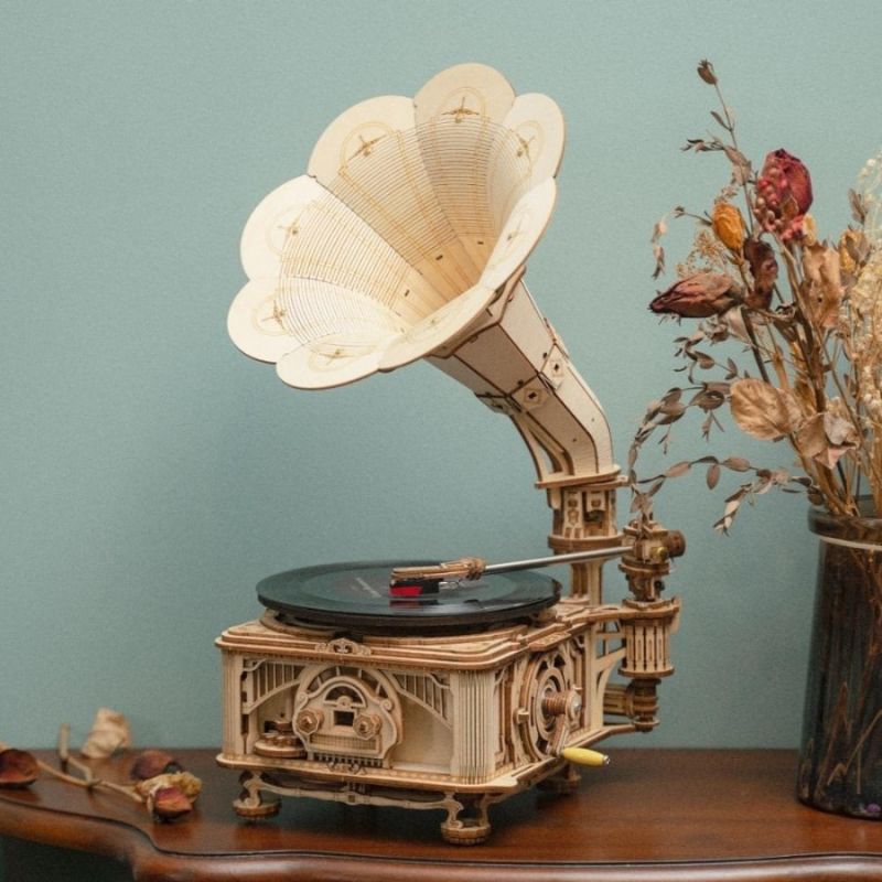 Jual ROBOTIME Rolife ROKR Classical Gramophone LKB01 - Vinyl Record ...